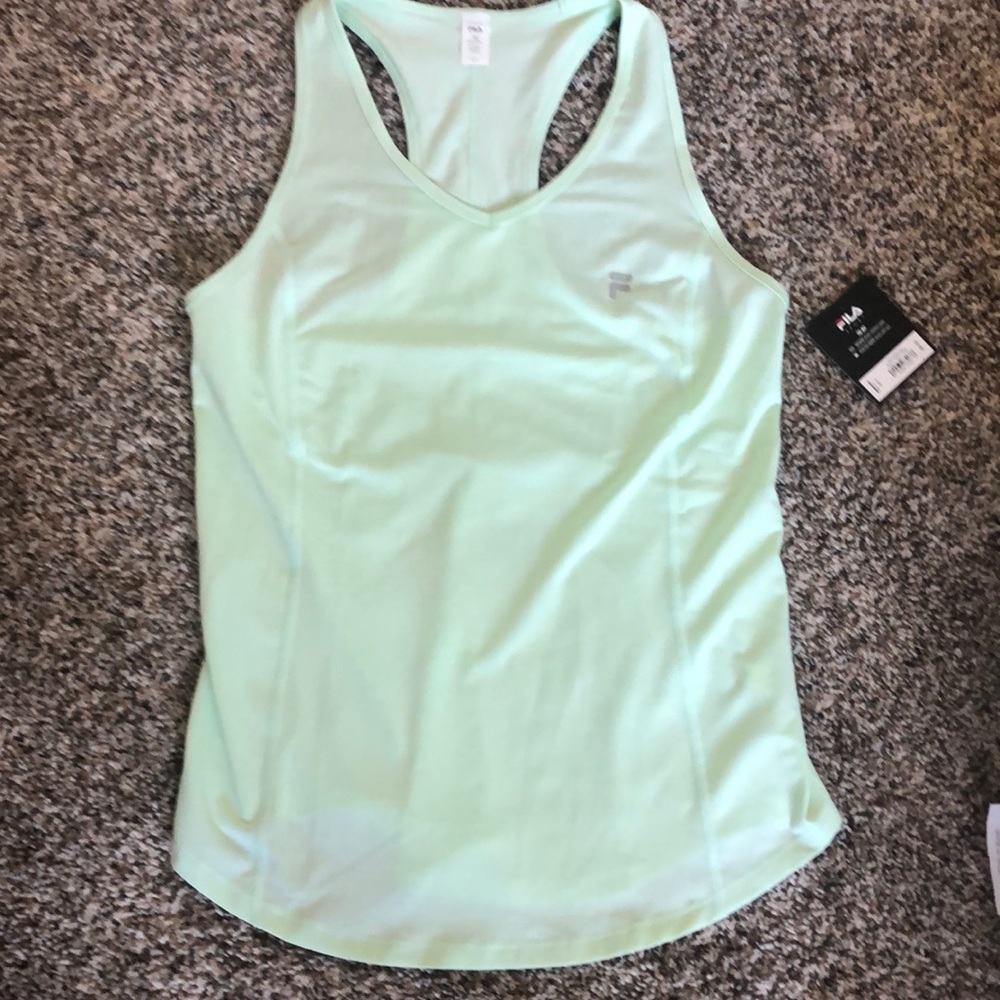 NWT Lime Green Fila racer back tank